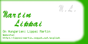 martin lippai business card